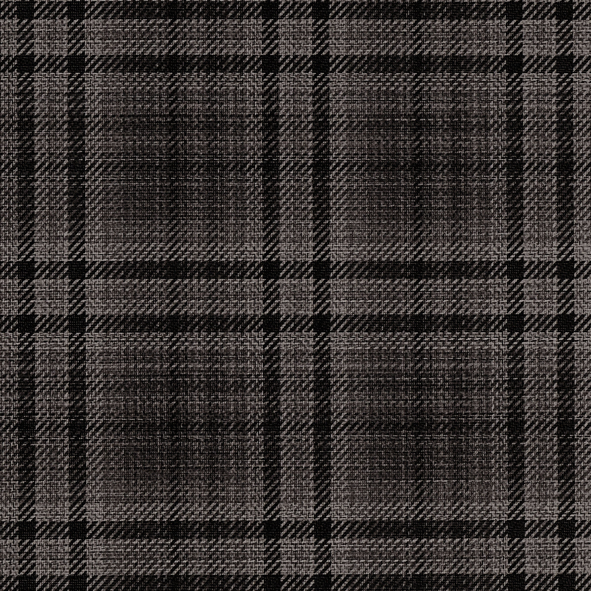 Caldwell Plaid Charcoal Cross on Manila Hemp - Phillip Jeffries 43208 - Phillip Jeffries Wallpaper Wallpaper