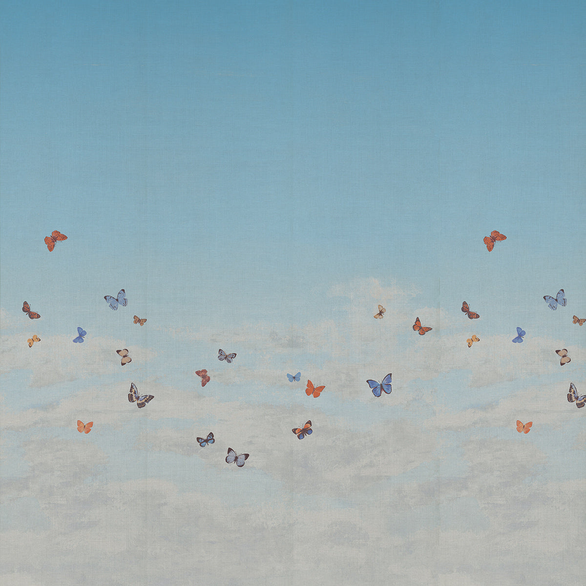 BUTTERFLY-SKY-MARINE-BLUE-ON-CANVAS-LINEN-PHILLIP-JEFFRIES-9668 - Phillip Jeffries Wallpaper Wallcovering