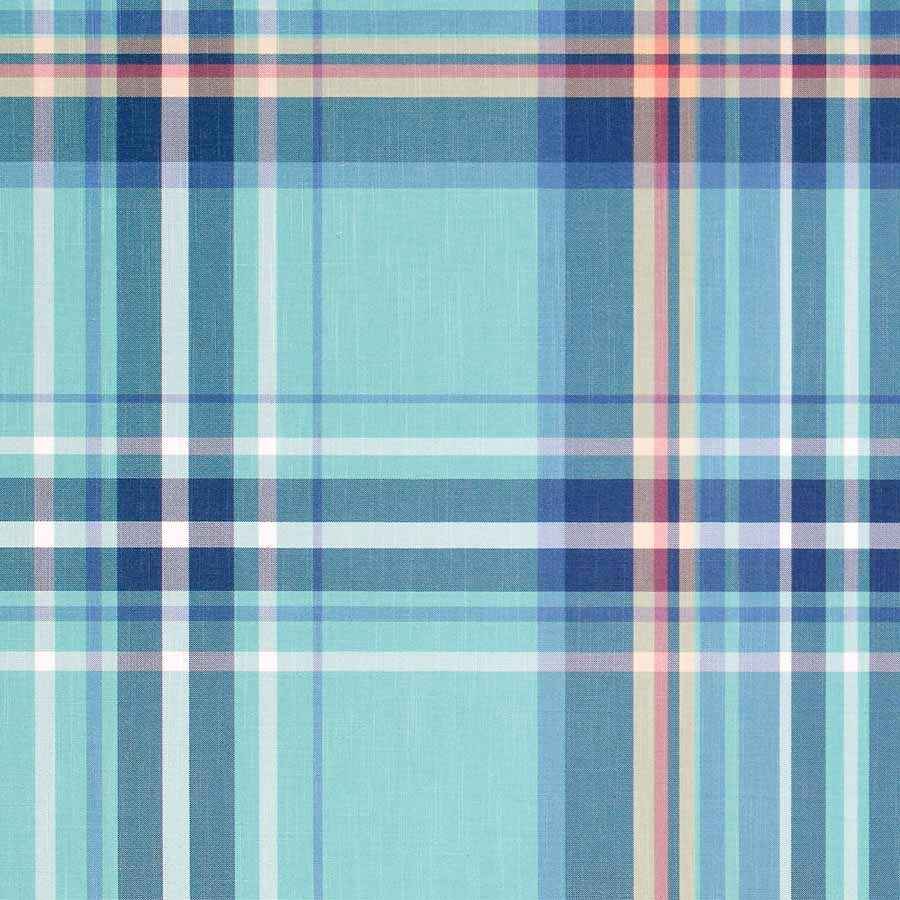 Preppy Plaid Beach Blanket Blue on Canvas Linen - Phillip Jeffries 8686 - Phillip Jeffries Wallpaper Wallpaper
