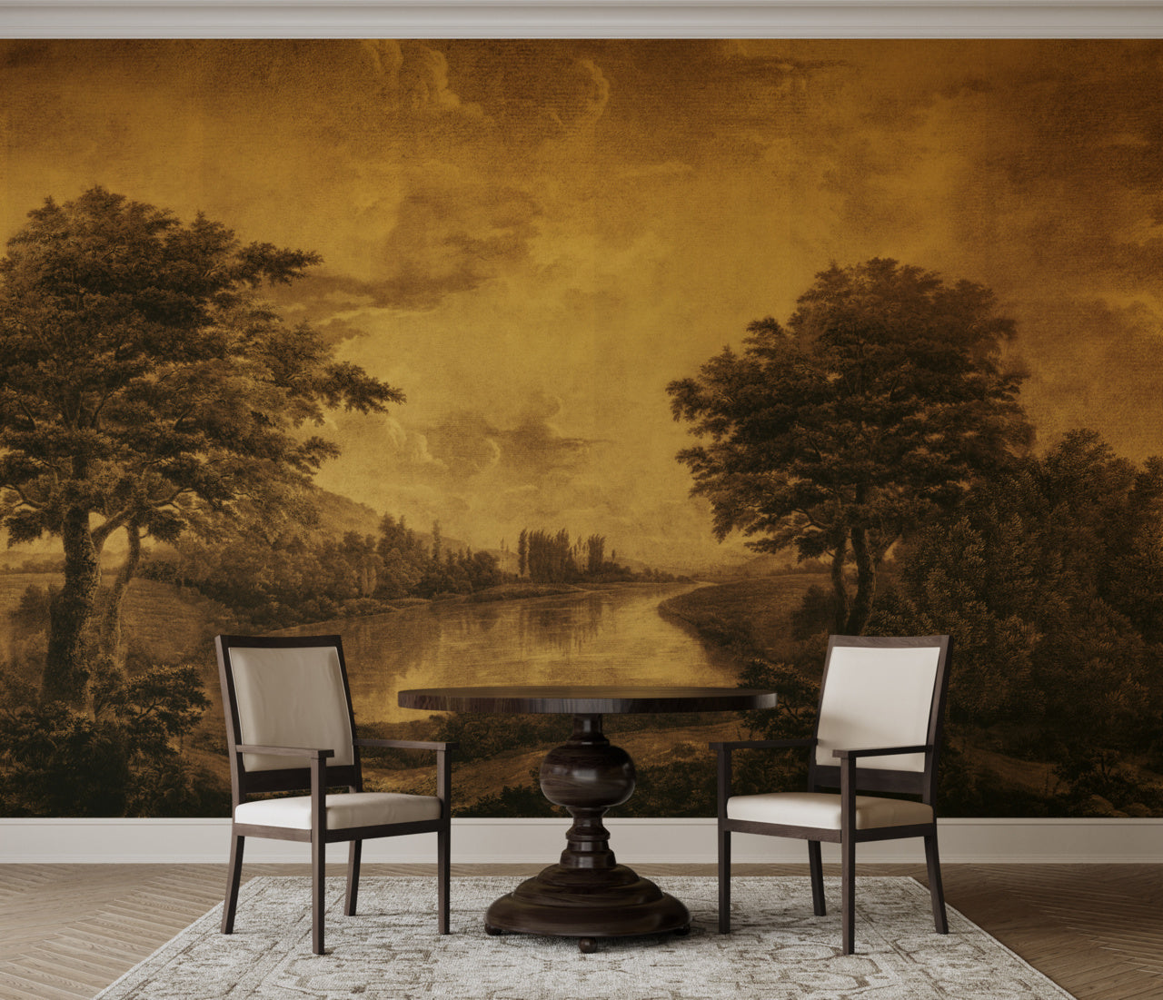 VISTA-BRONZE-HORIZON-ON-VINYL-METALWORKS-PHILLIP-JEFFRIES-28006 - Phillip Jeffries Wallpaper Wallcovering