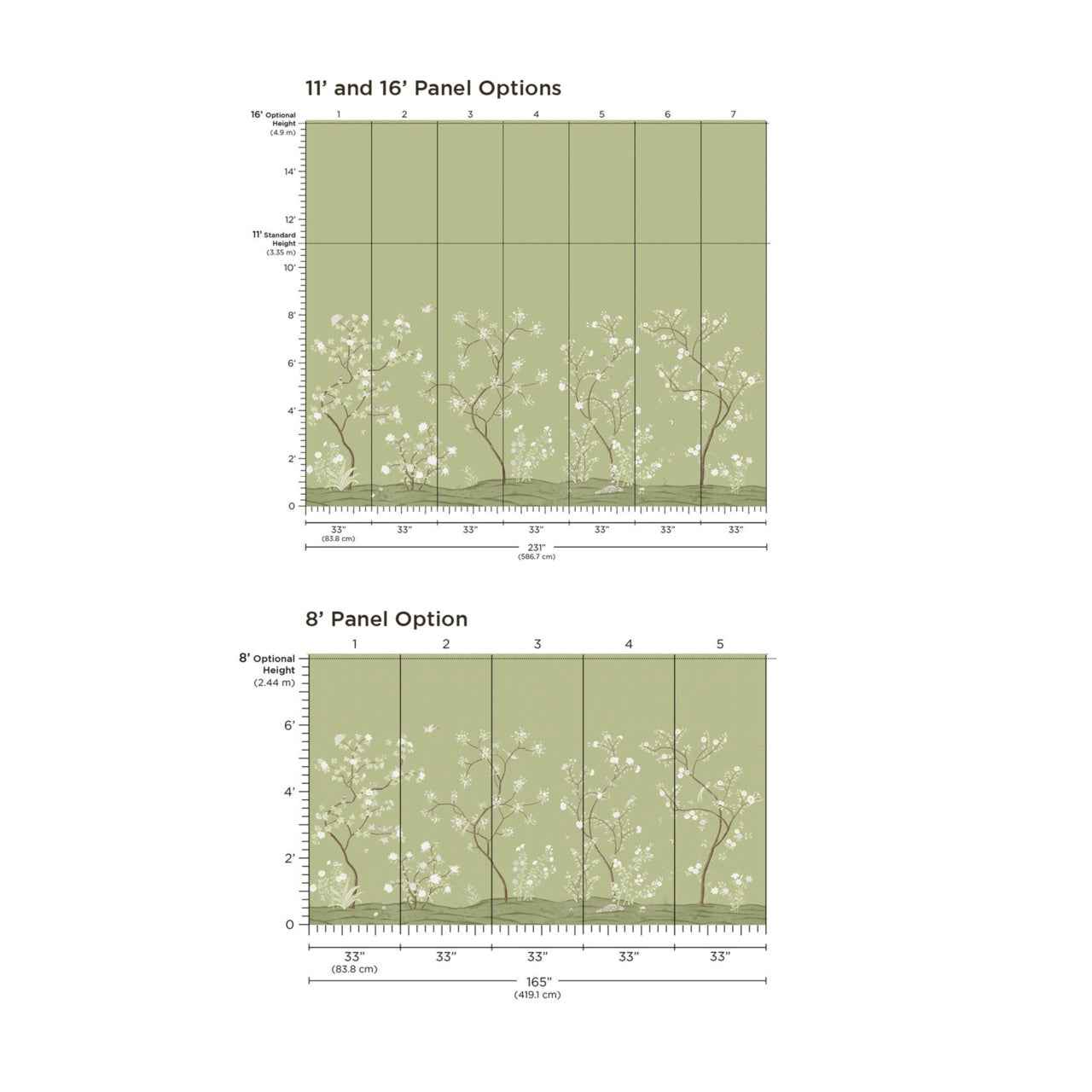 Promenade Verdant Waltz - Phillip Jeffries 34207 - Phillip Jeffries Wallpaper Wallcovering