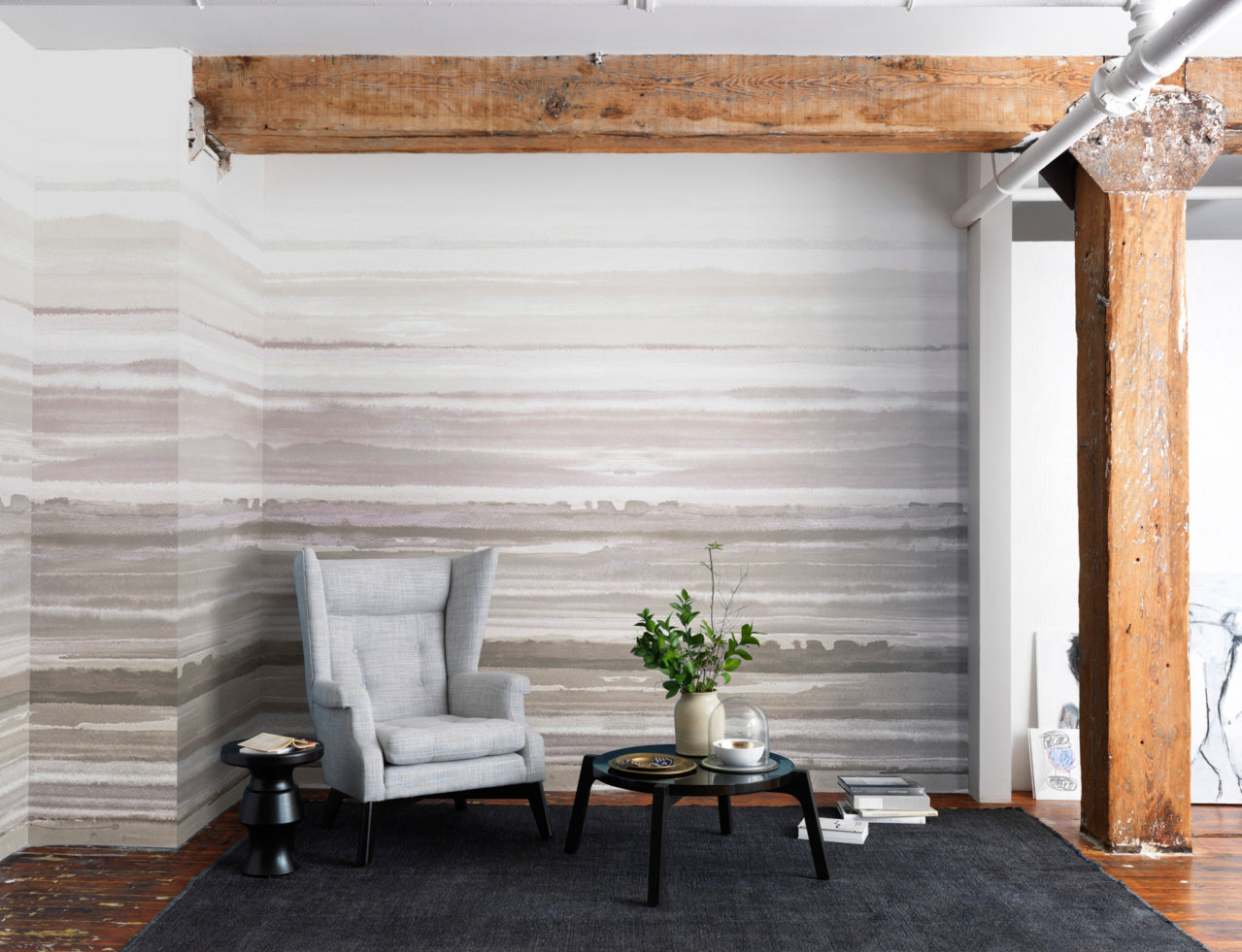 FADE-LAVENDER-SAND-ON-MANILA-HEMP-PHILLIP-JEFFRIES-7221 - Phillip Jeffries Wallpaper Wallcovering