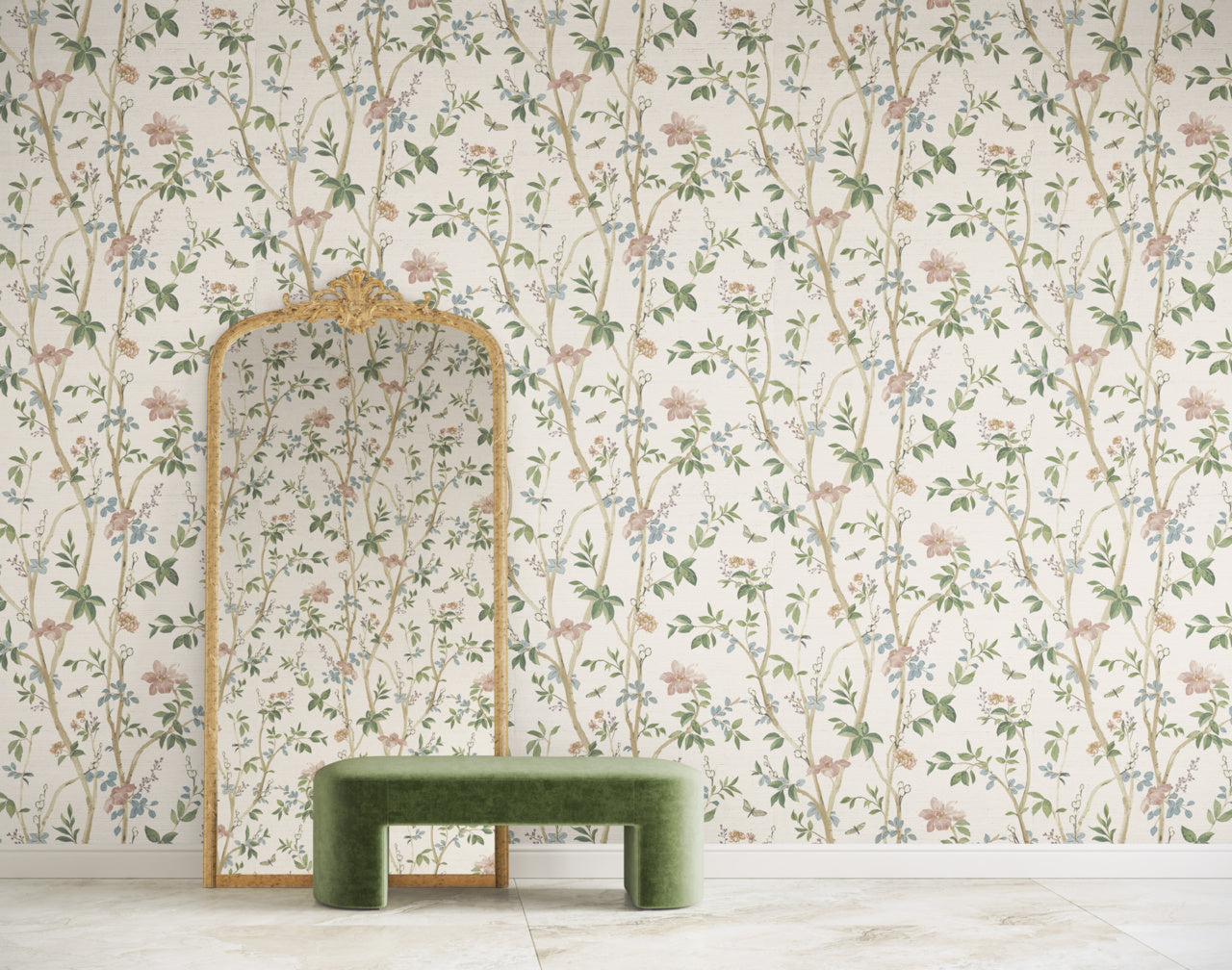 JASMINE-DRAPED-MEADOW-ON-GLAM-GRASS-PHILLIP-JEFFRIES-35401 - Phillip Jeffries Wallpaper Wallpaper