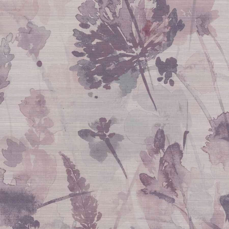 WILDFLOWERS-PLUM-FIELDS-ON-BERMUDA-HEMP-PHILLIP-JEFFRIES-8508 - Phillip Jeffries Wallpaper Wallcovering