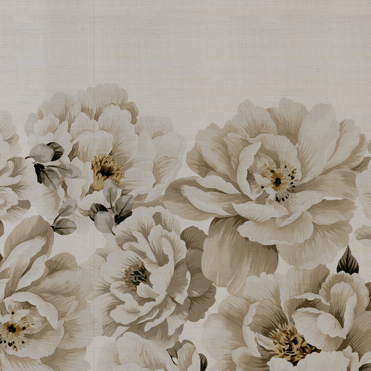 PERFECT-PEONIES-DUCHESSE-ON-MANILA-HEMP-PHILLIP-JEFFRIES-10165 - Phillip Jeffries Wallpaper Wallcovering