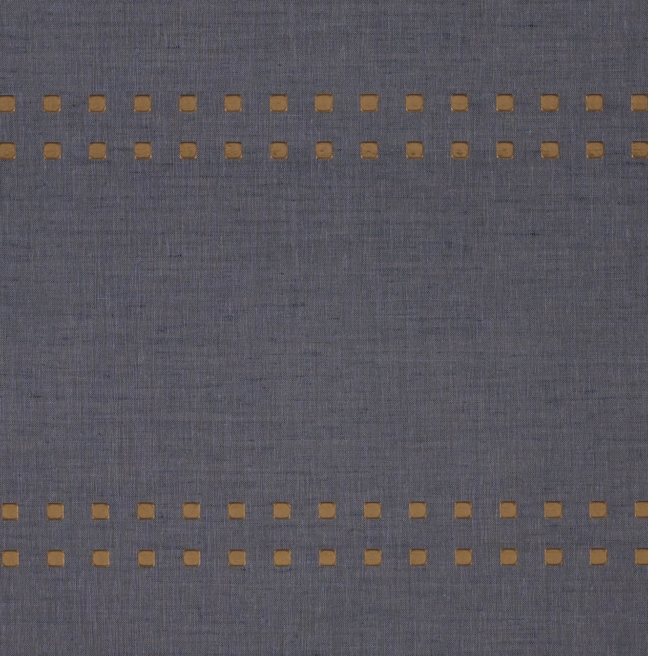 STUDS-AND-STRIPES-HORIZONTAL-BRASS-ON-CANVAS-LINEN-PHILLIP-JEFFRIES-5875-H - Phillip Jeffries Wallpaper Wallcovering