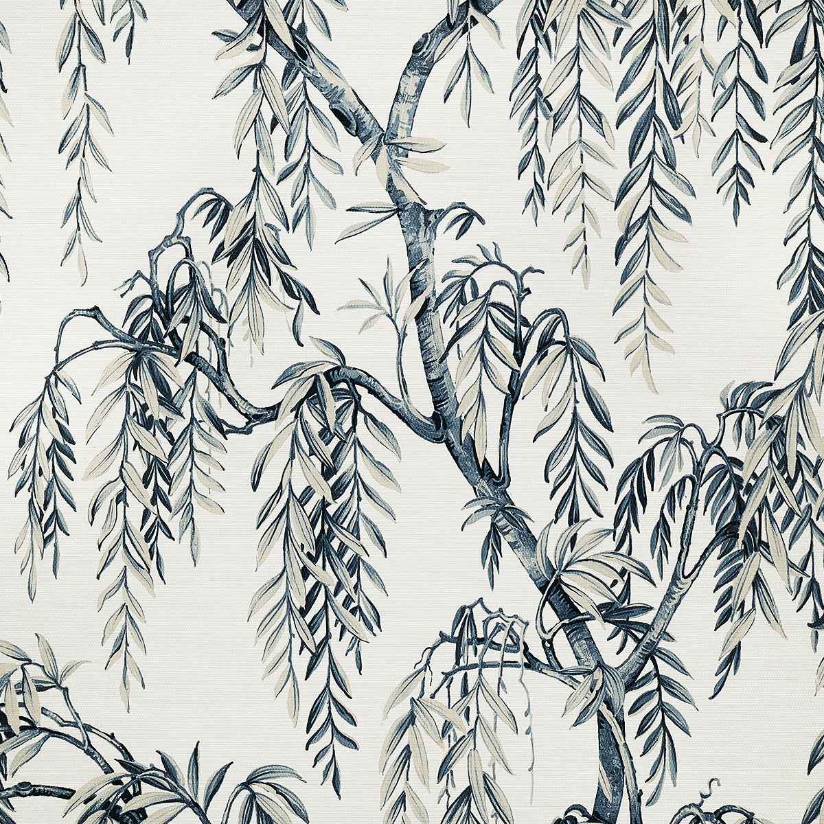 Whispering Willows Blue Harmony on Woven Walls - Phillip Jeffries 27806