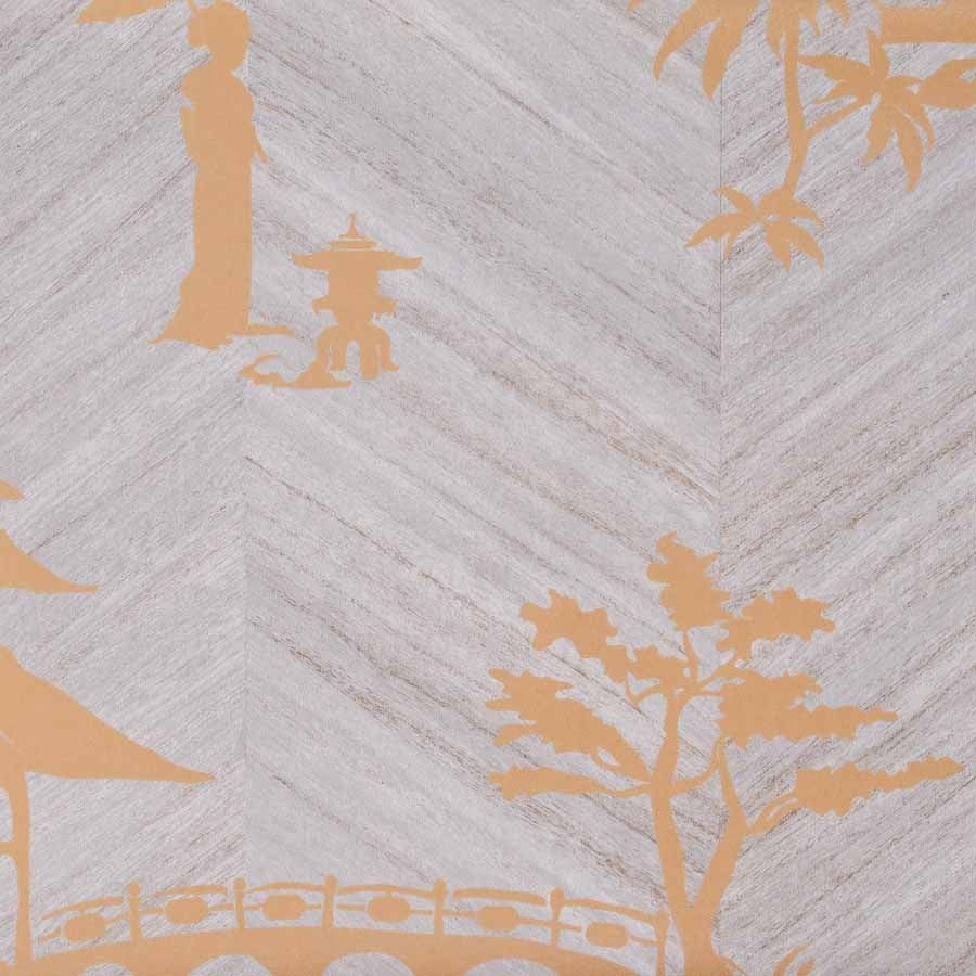 CHINOIS-OUR-WAY-GOLD-ON-VINYL-AGAINST-THE-GRAIN-PHILLIP-JEFFRIES-8143 - Phillip Jeffries Wallpaper Wallcovering