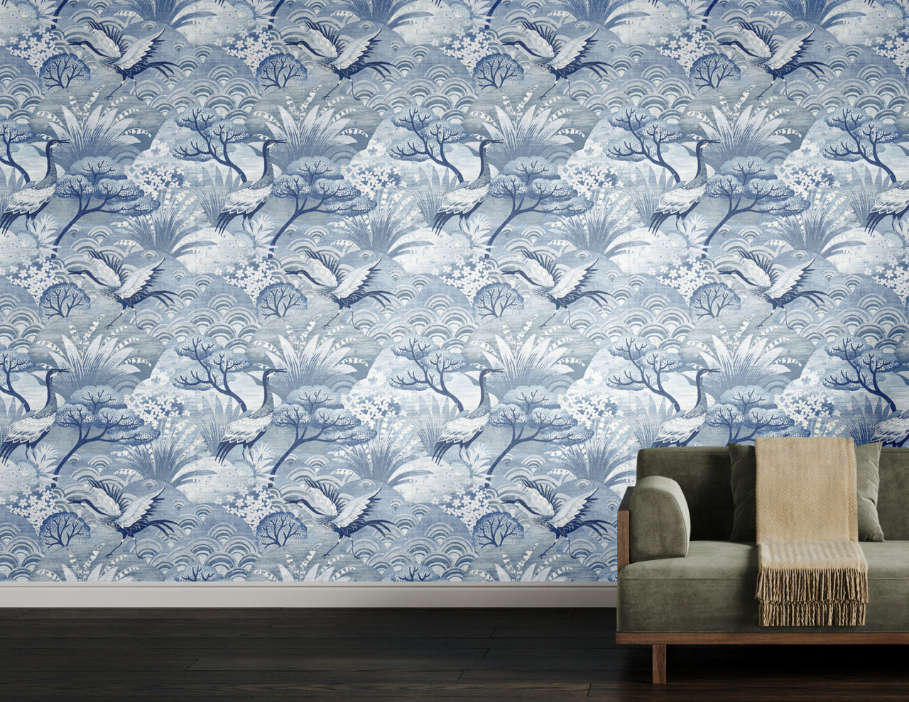 FABLE-ENCHANTED-BLUES-ON-MANILA-HEMP-PHILLIP-JEFFRIES-35607 - Phillip Jeffries Wallpaper Papel pintado