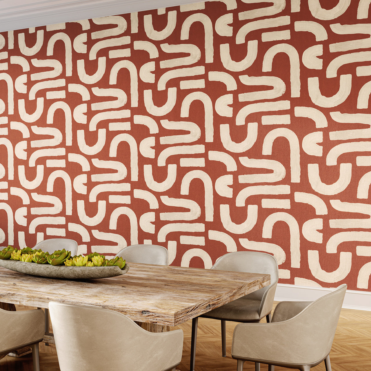 CURVES-AMBER-RHYTHMS-ON-MANILA-HEMP-PHILLIP-JEFFRIES-10271 - Phillip Jeffries Wallpaper Wallcovering