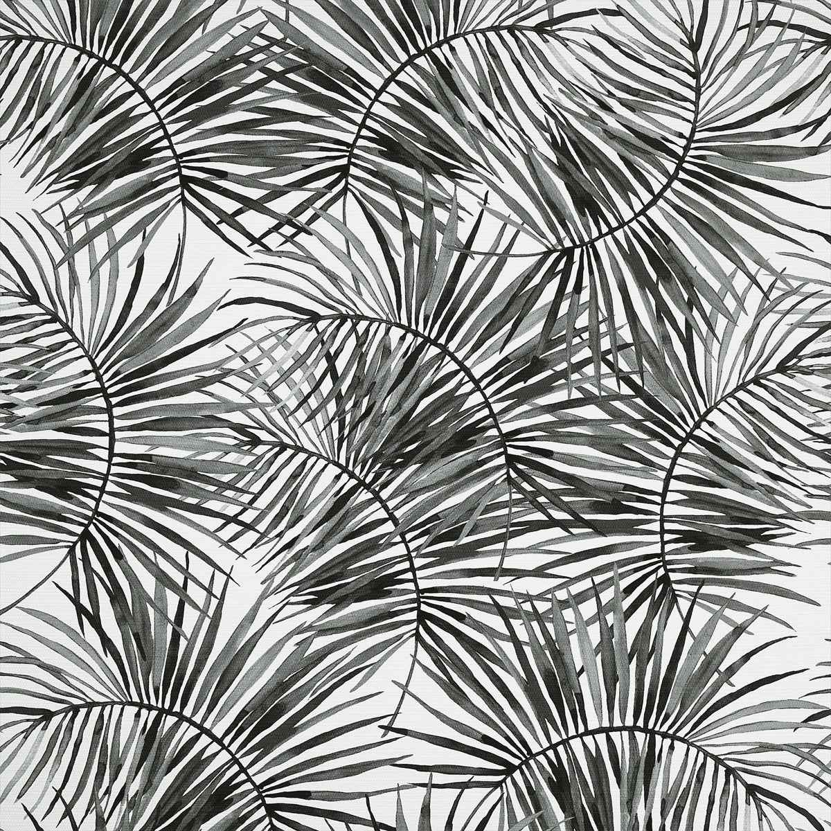 Island Time Jungle Noir on White Dove Woven Walls - Phillip Jeffries 10458 -Wallpaper