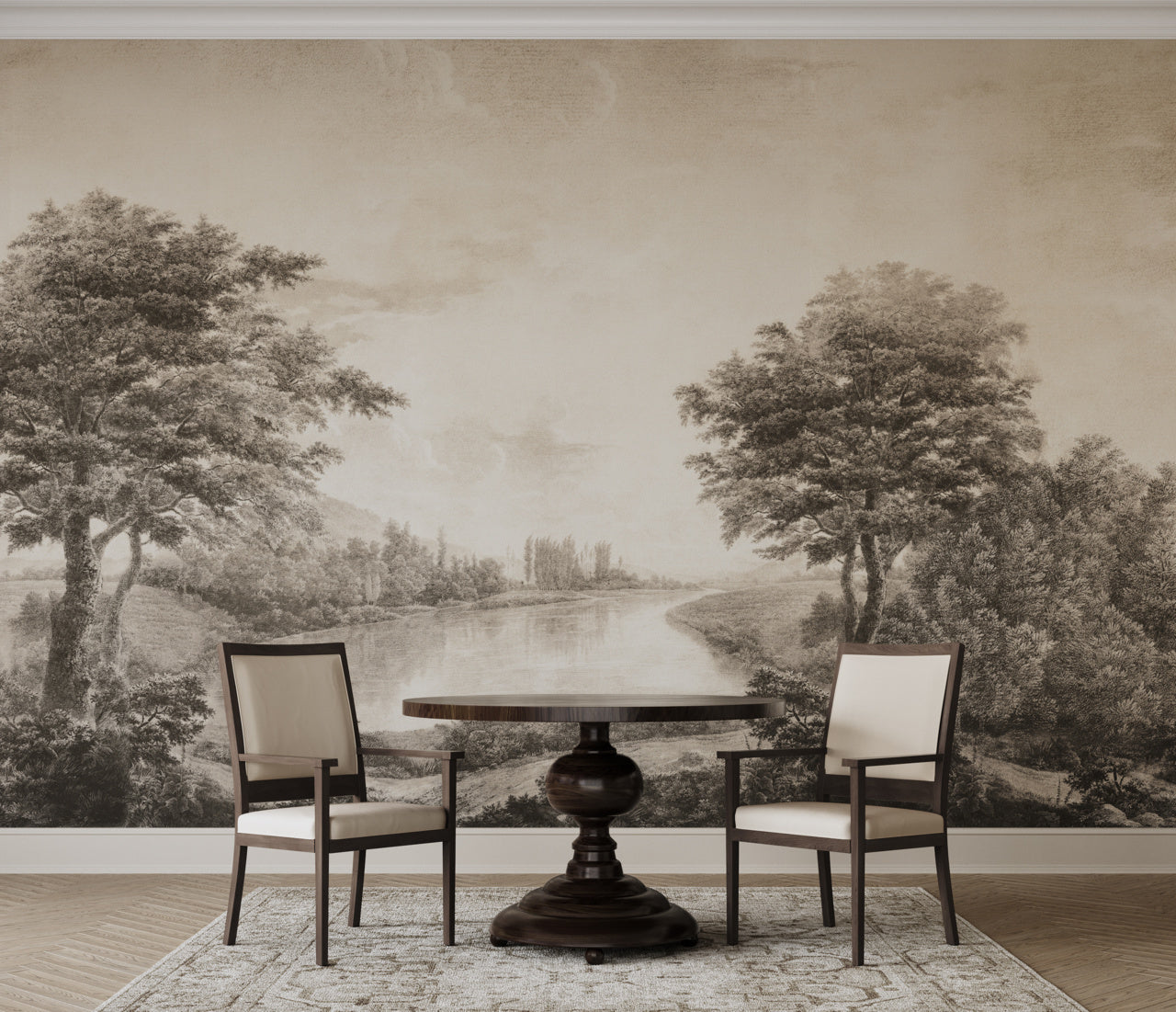 VISTA-SEPIA-TONES-ON-MANILA-HEMP-PHILLIP-JEFFRIES-28005 - Phillip Jeffries Wallpaper Wallcovering
