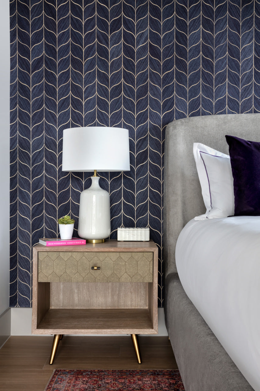 DECO-HEMP-DECO-BLUE-AND-GREY-PHILLIP-JEFFRIES-5024 - Phillip Jeffries Wallpaper Wallcovering