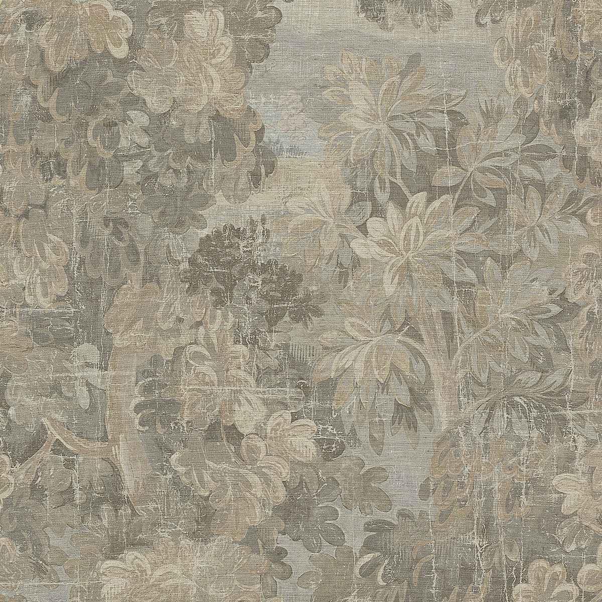 Midsummer Sepia Grove on Canvas Linen - Phillip Jeffries 31502 - Phillip Jeffries Wallpaper Wallpaper