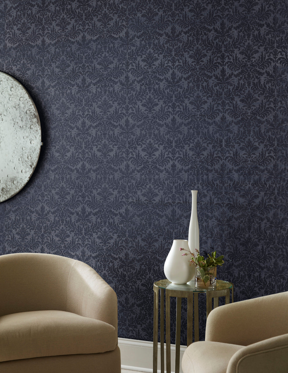 EMPRESS-DEEP-SAPPHIRE-ON-HORSEHAIR-PHILLIP-JEFFRIES-5846 - Phillip Jeffries Wallpaper Wallcovering