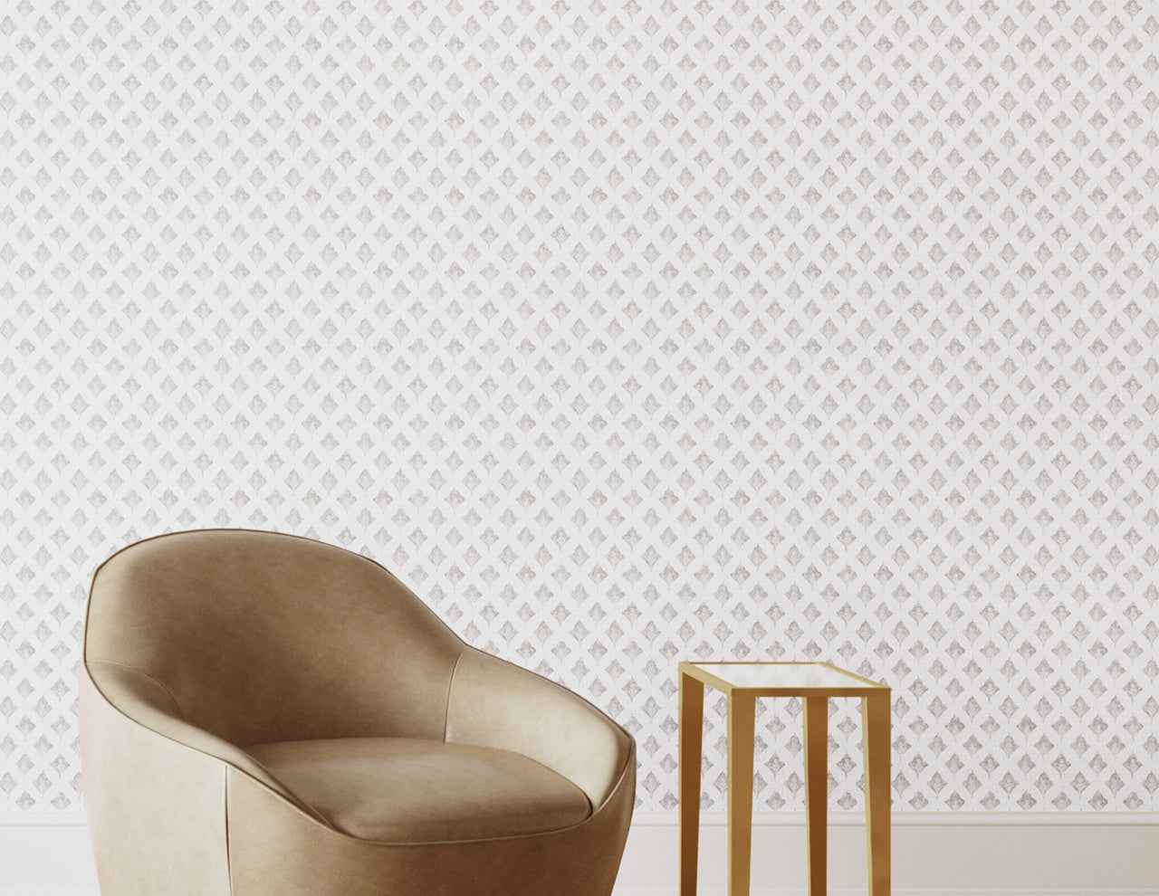 Tea Time Earl Grey on Vinyl Canvas - Phillip Jeffries 25700 - Phillip Jeffries Wallpaper Wallpaper