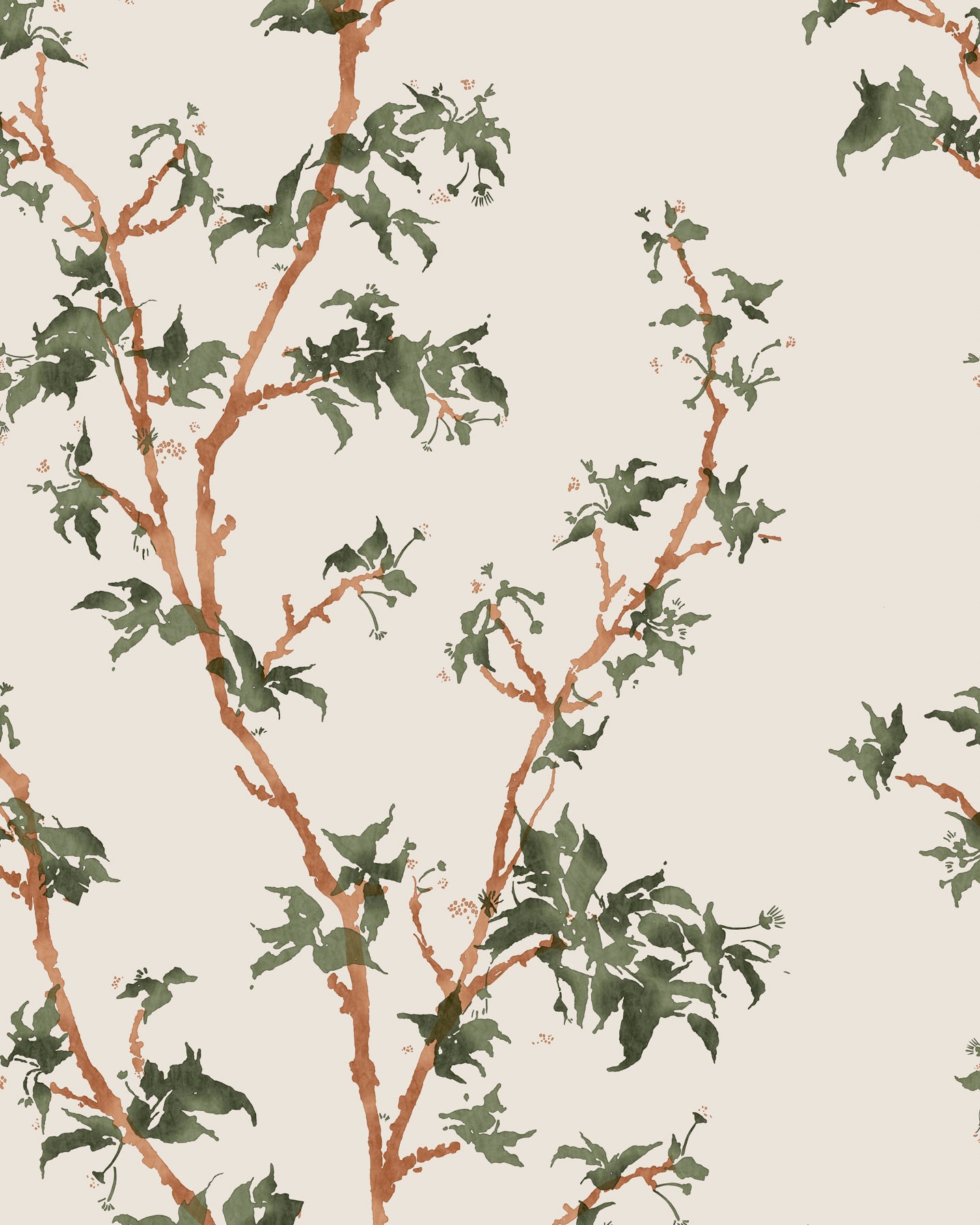 Chinese Branch - Leaf Green - Cole & Son Wallpaper