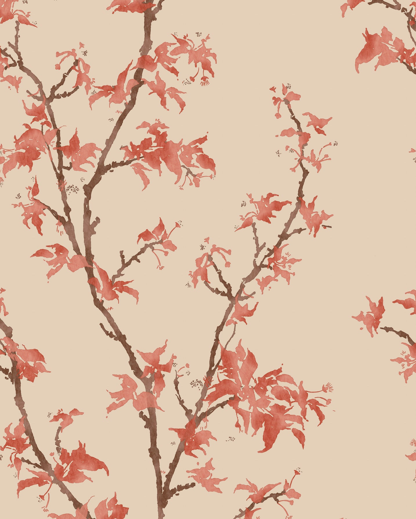 Chinese Branch - Ginger - Cole & Son Wallpaper