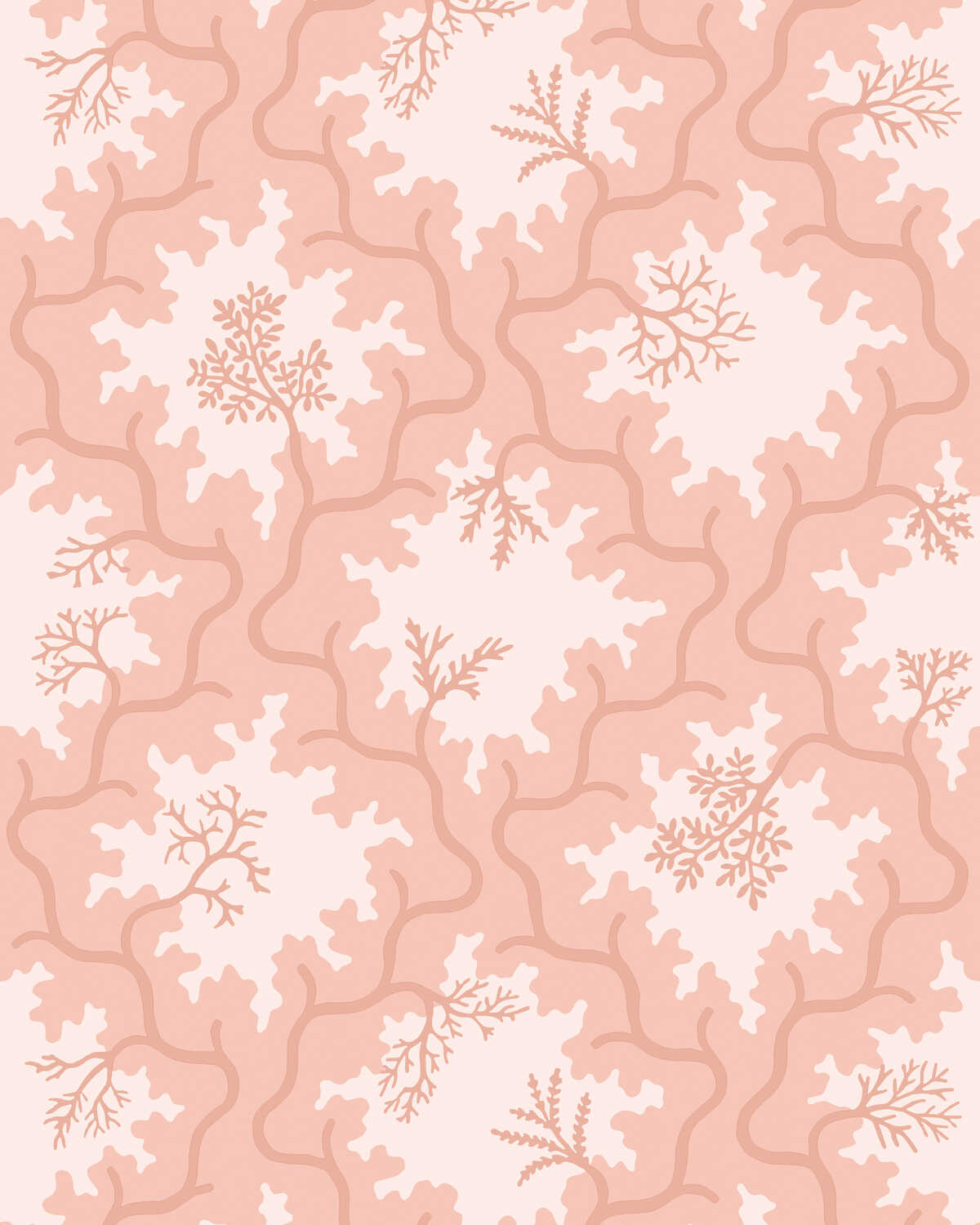 Moss Trellis - Soft Coral - COLE & SON Wallpaper