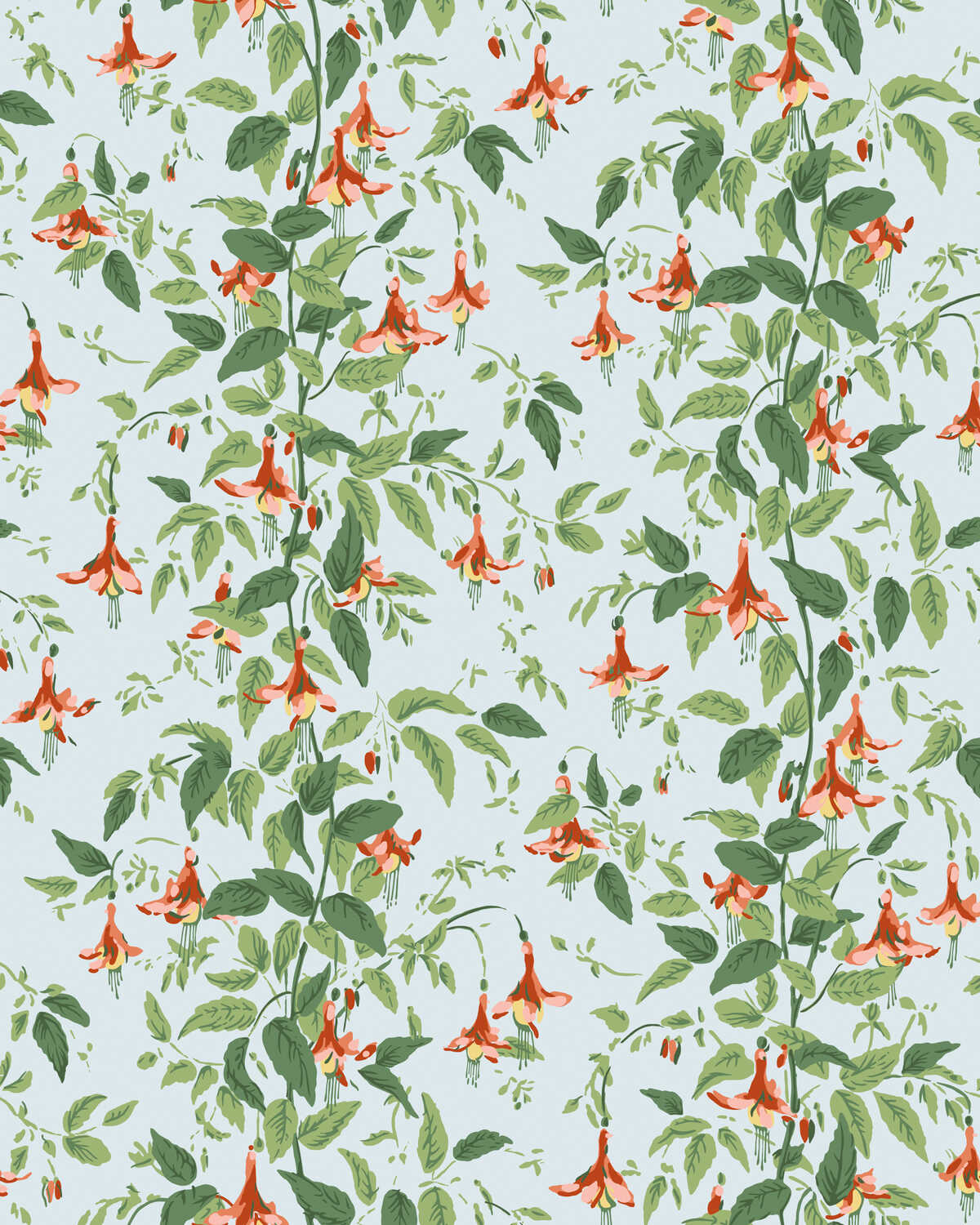Fuschia - Coral - COLE & SON Wallpaper