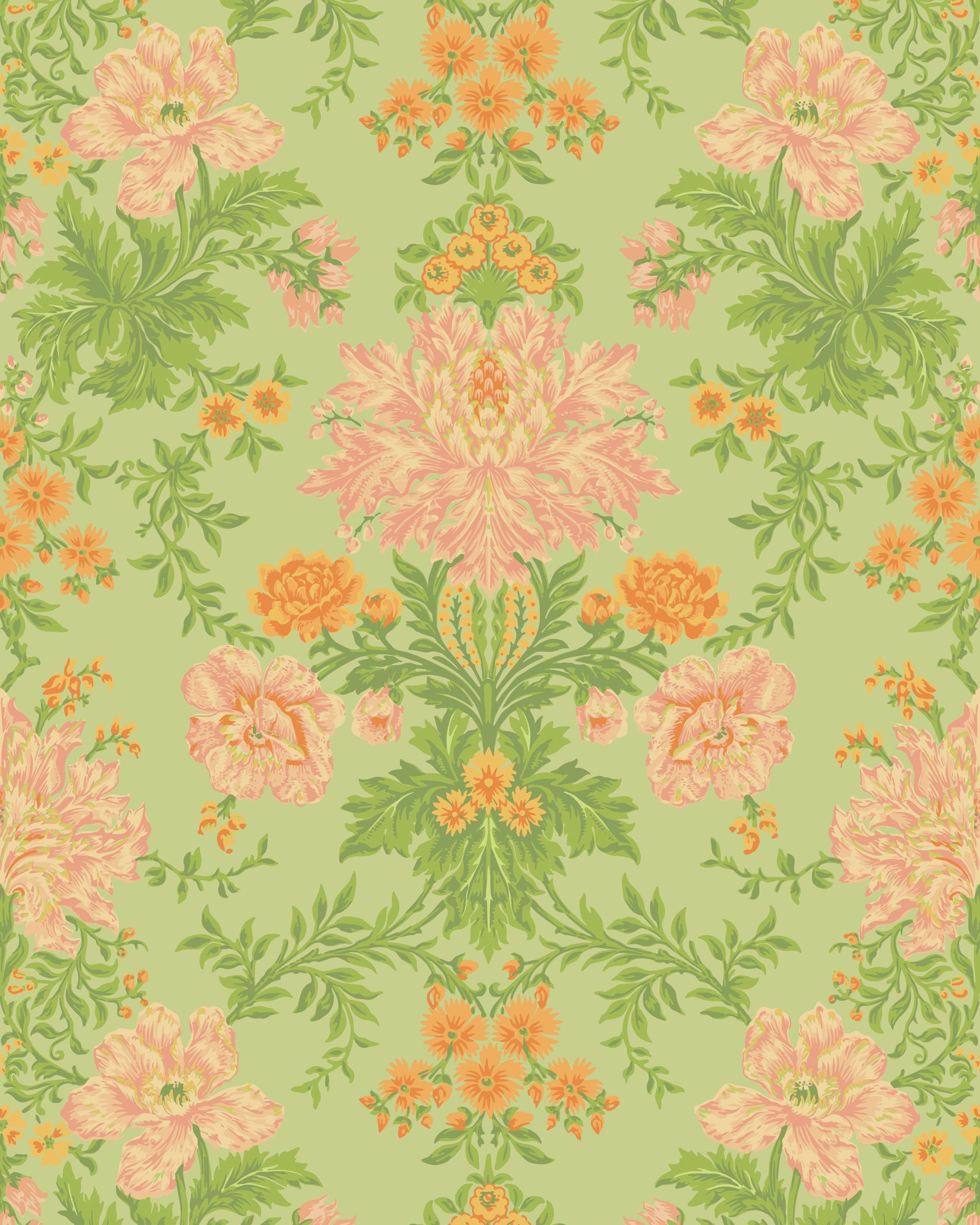 Poppies - Peach - Cole & Son Wallpaper