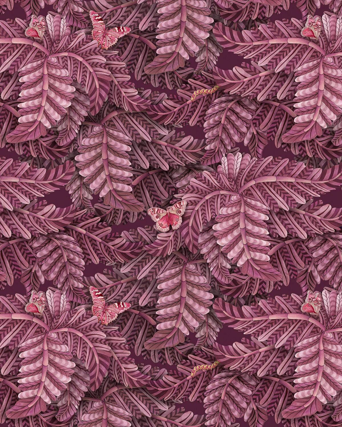 Acacia Canopy - Plum - Cole & Son Wallpaper