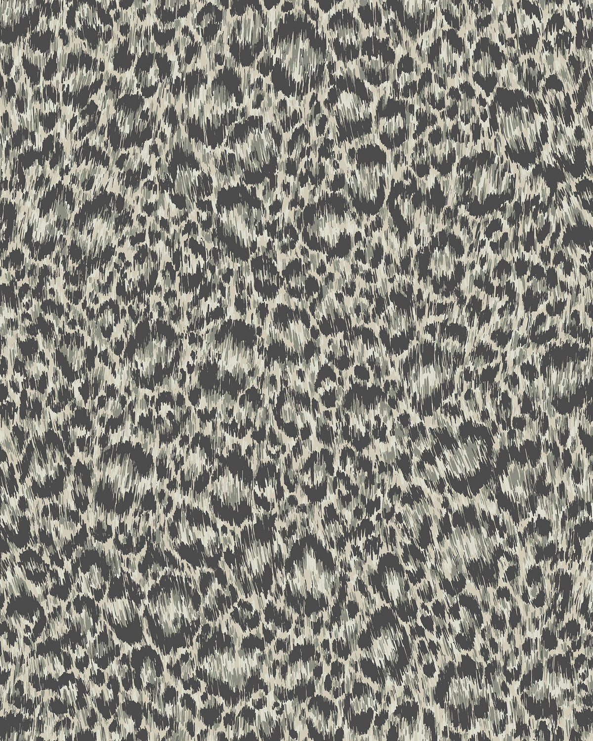 Hand-Painted Leopard - Grey