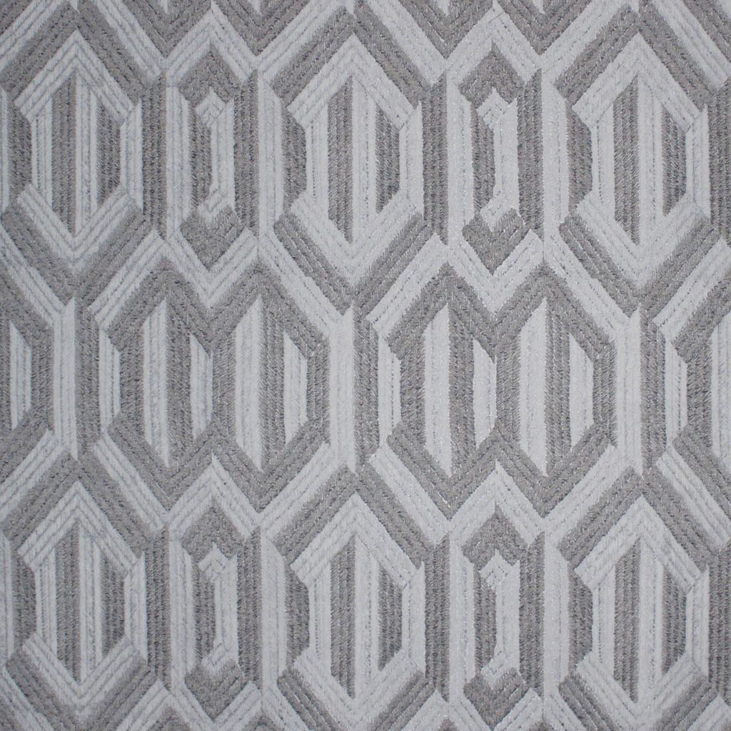 Metropolis Trellis â Platinum - RM Coco Fabric