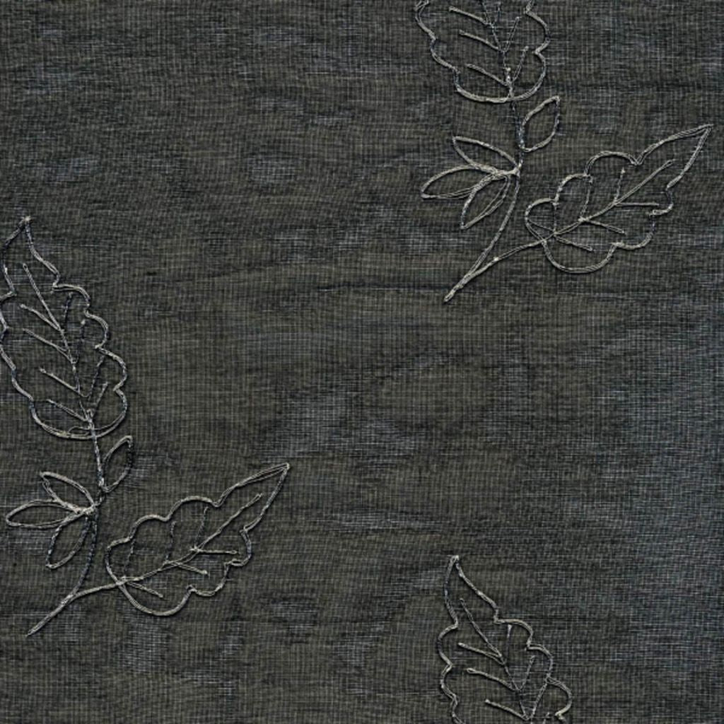 METALLIC LEAF – BLACK - RM Coco Fabric