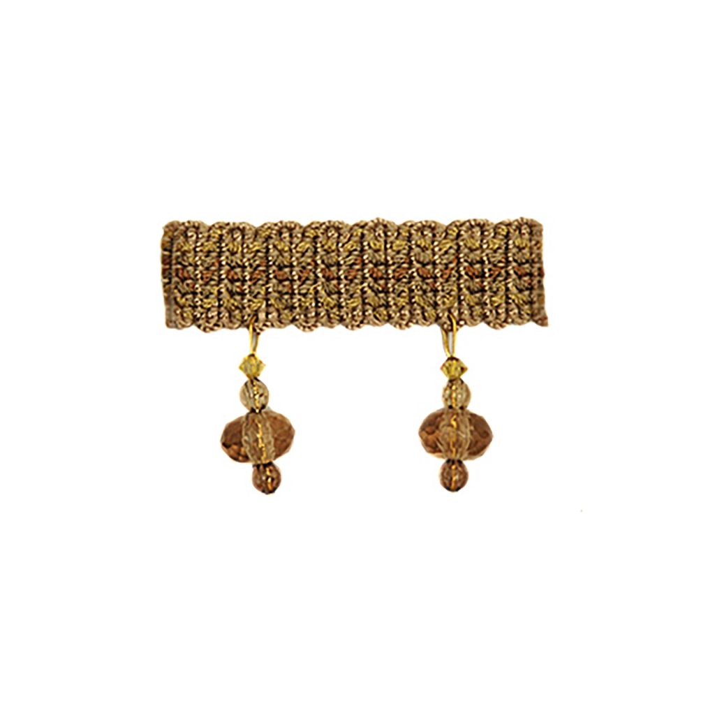 T1095 BEADED FRINGE – WARM TAUPE