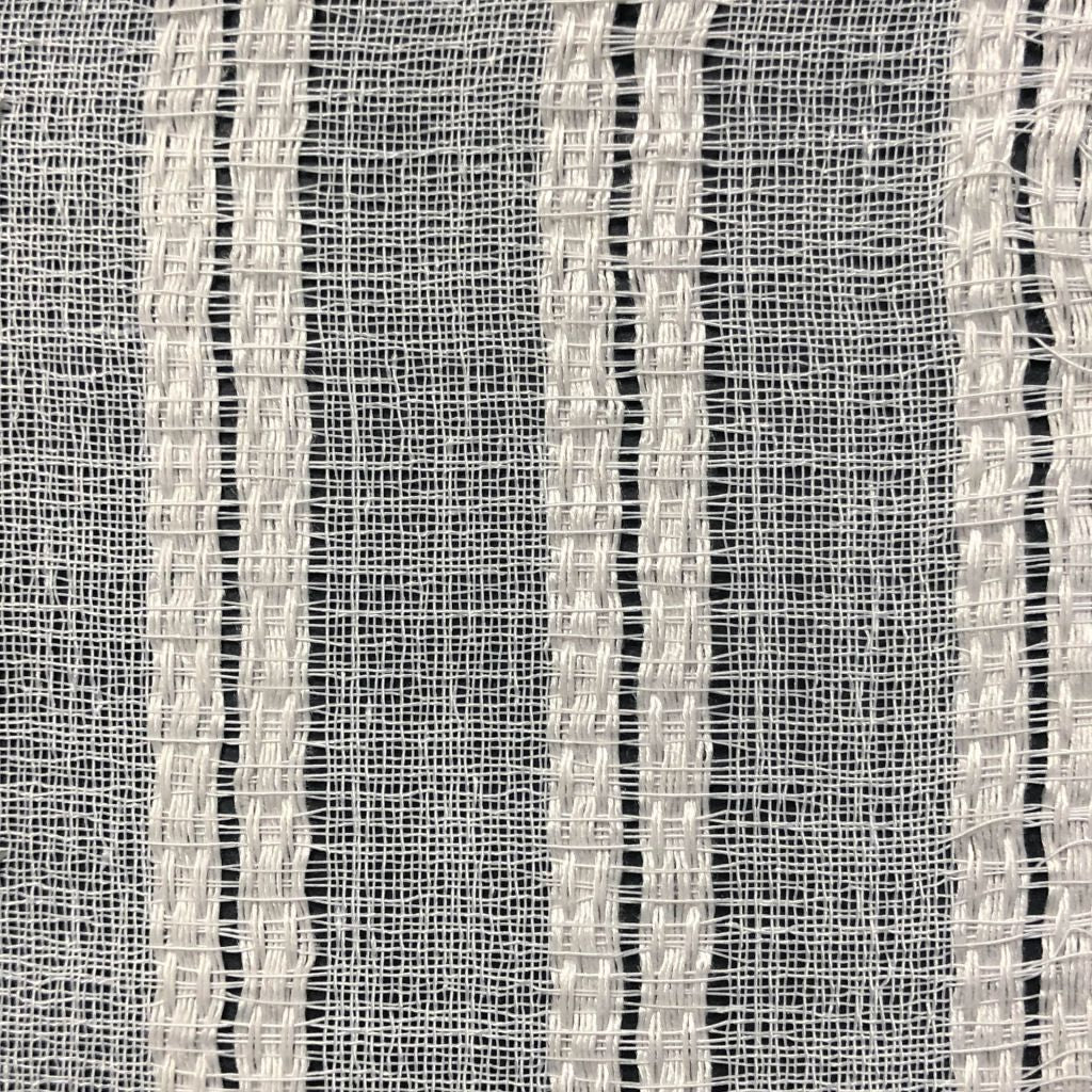 Between The Lines Wide-Width Sheer â Alabaster
