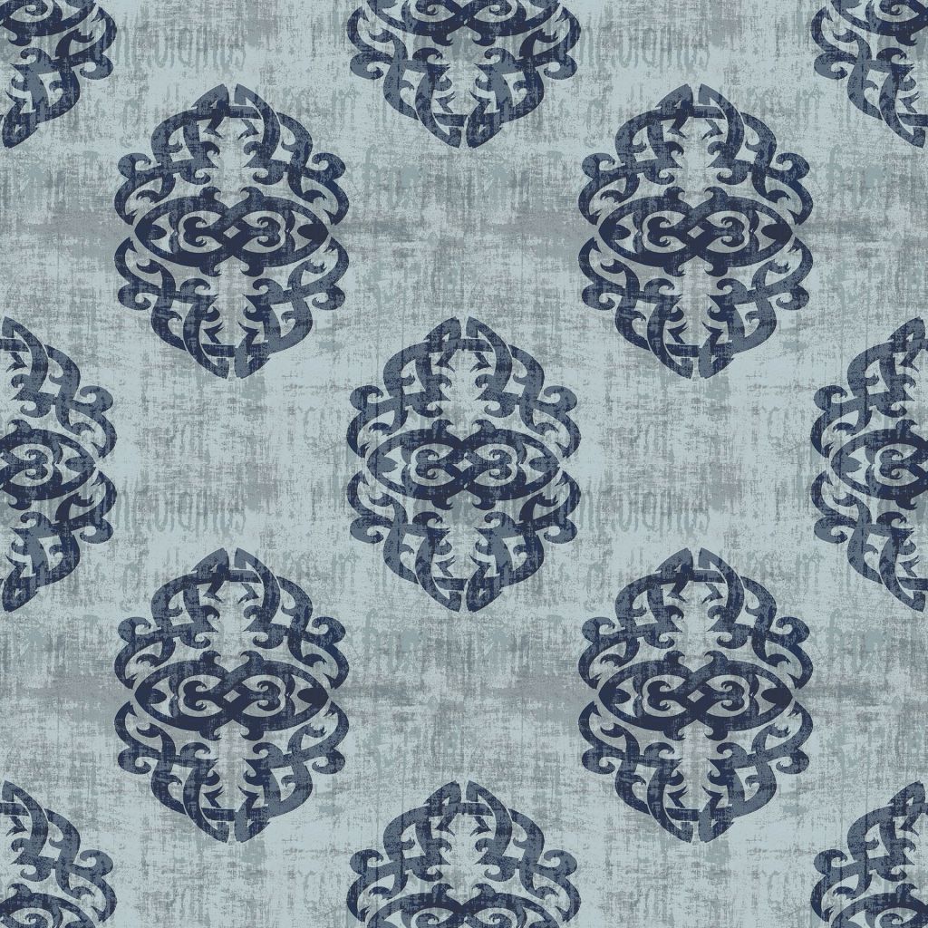 Guinevere Damask – Blue Bell