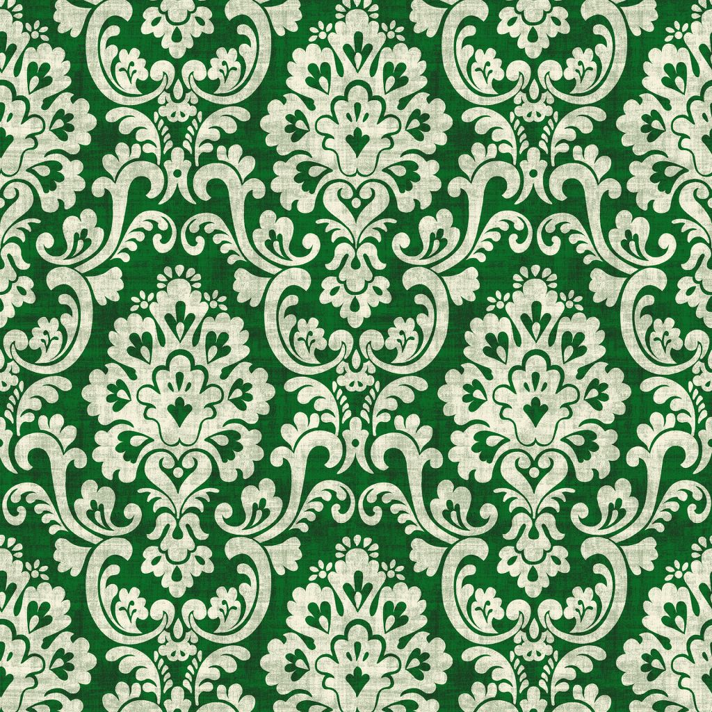 Frescato Damask Reversal – Emerald