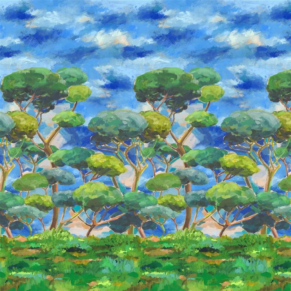 Matsu Cobalt Wallpaper