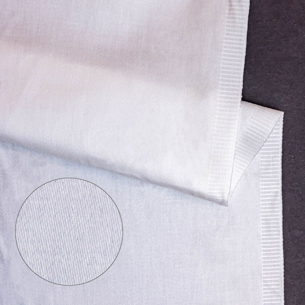 RM Designer Recycled Royal Satin – White RM Coco Fabric - RM Coco Fabric