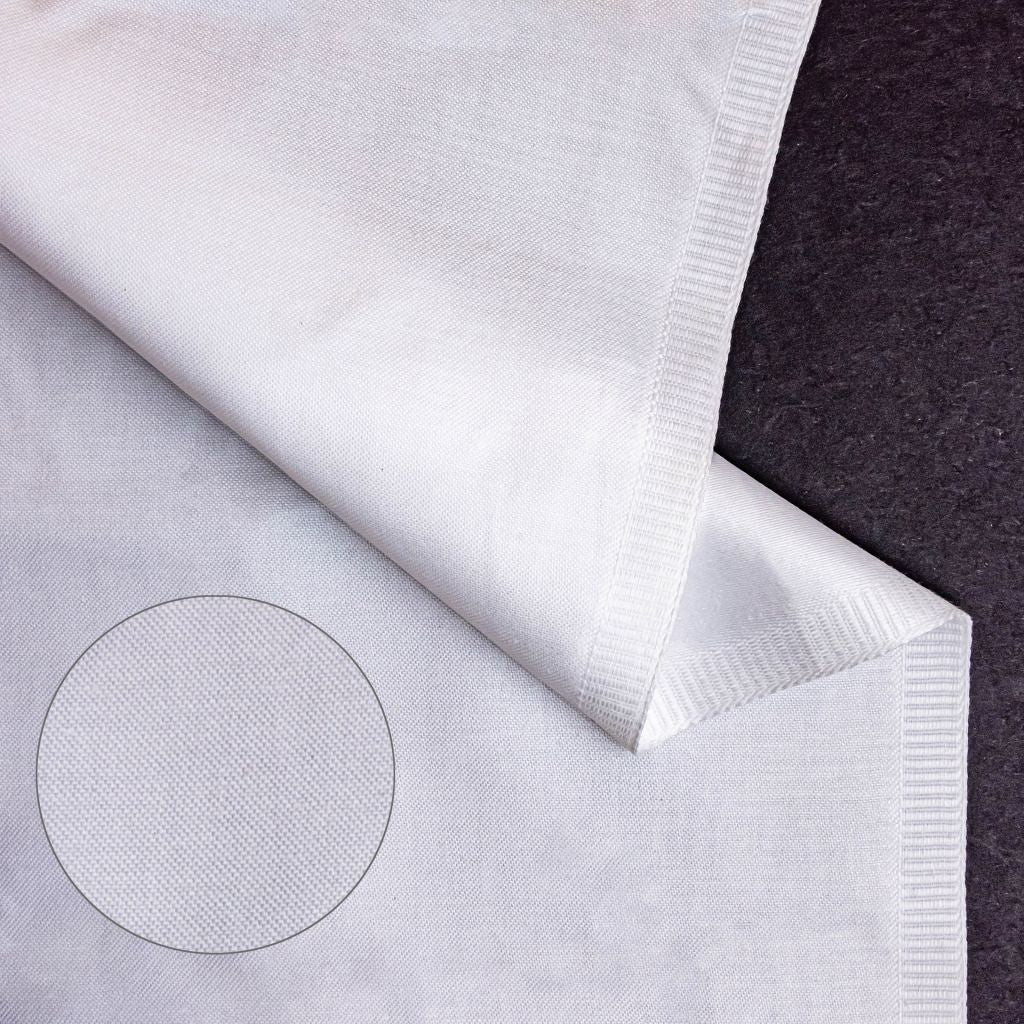 RM Designer Royal Satin 108" – White RM Coco Fabric - RM Coco Fabric