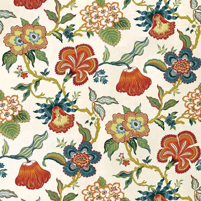 Hothouse Flowers - Spark - Schumacher 174031 Fabric - Schumacher Fabric