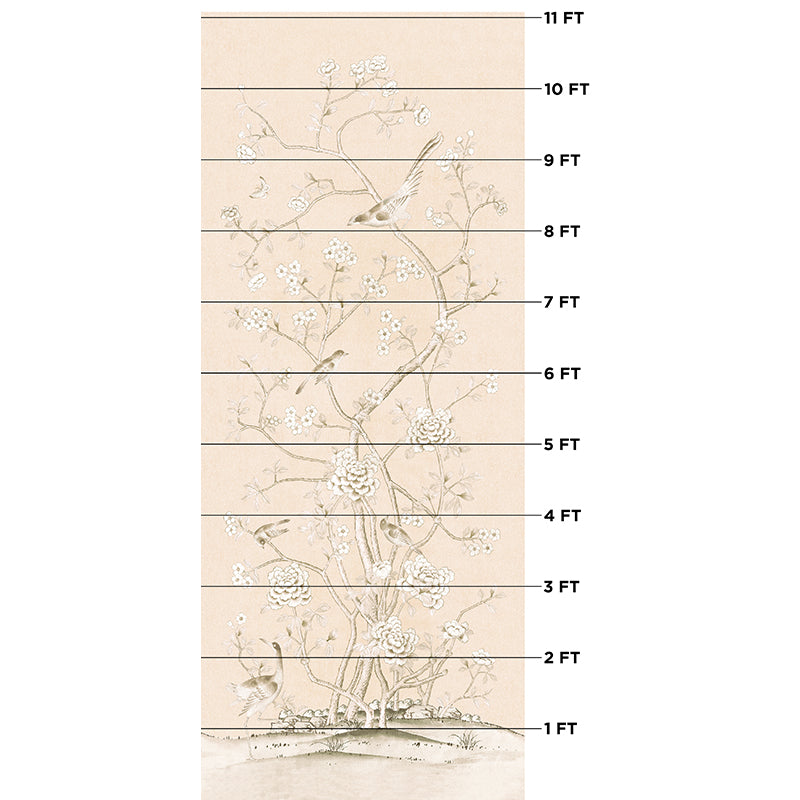 Chinois Palais - Blush Conch - Schumacher 175041 -Fabric - Schumacher Fabric