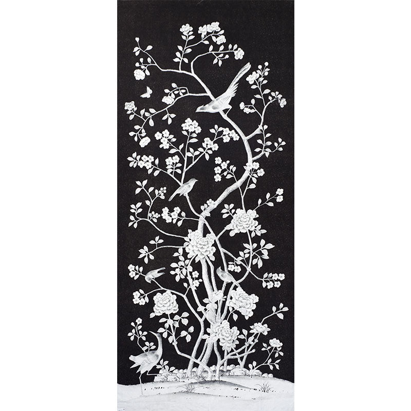 Chinois Palais - Noir - Schumacher 175047 -Fabric - Schumacher Fabric