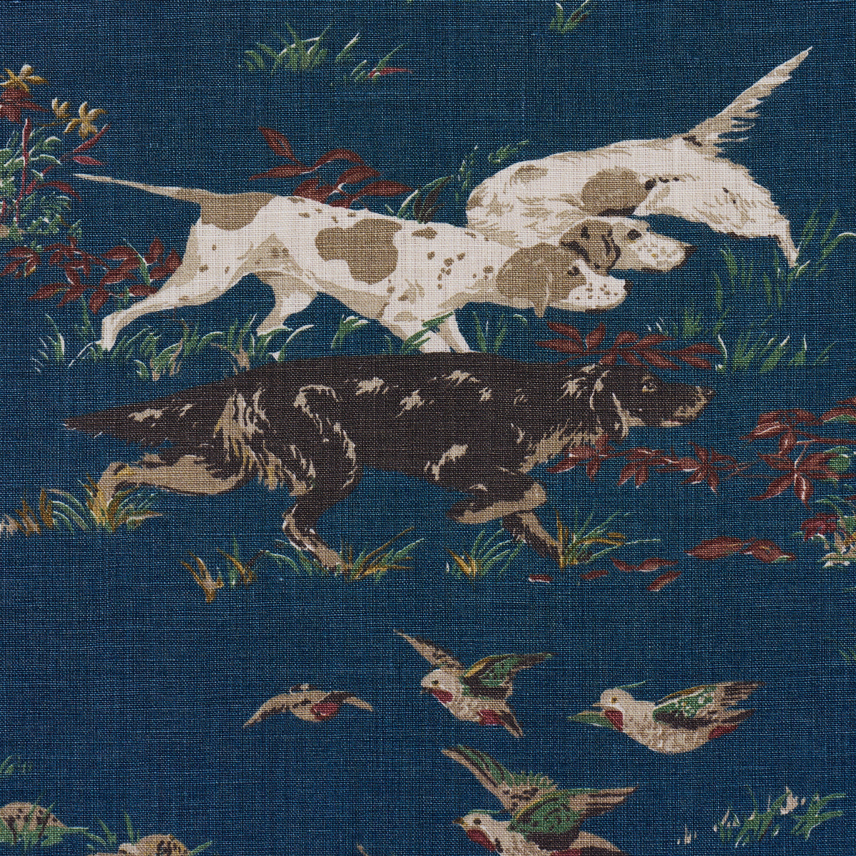 Pointers - Indigo - Schumacher 175163 Fabric - Schumacher Fabric