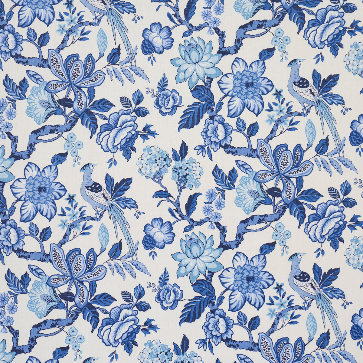HUNTINGTON-GARDENS-BLEU-MARINE-SCHUMACHER-175560 - Schumacher Tela