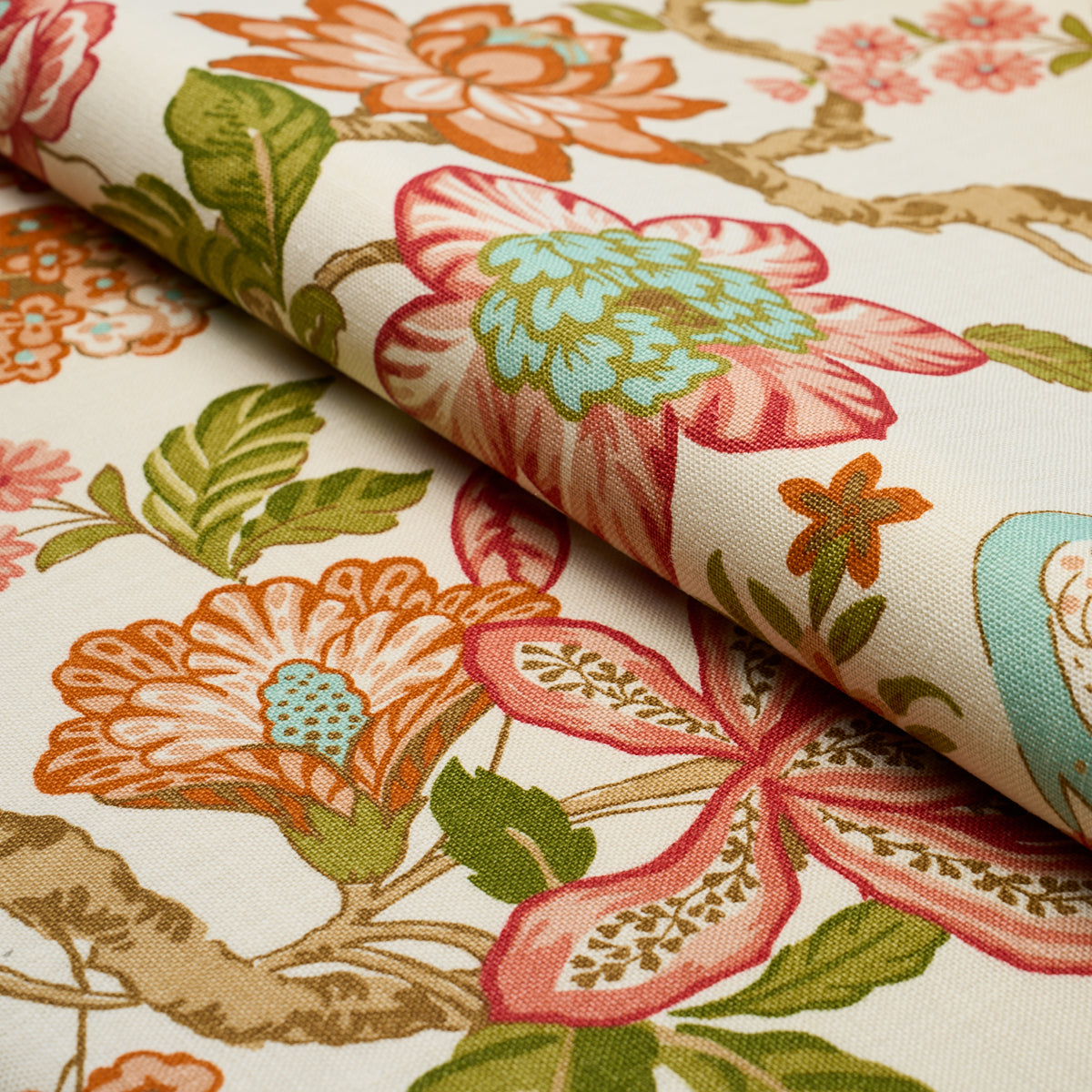Huntington Gardens - Coral - Schumacher 175561 Fabric - Schumacher Fabric