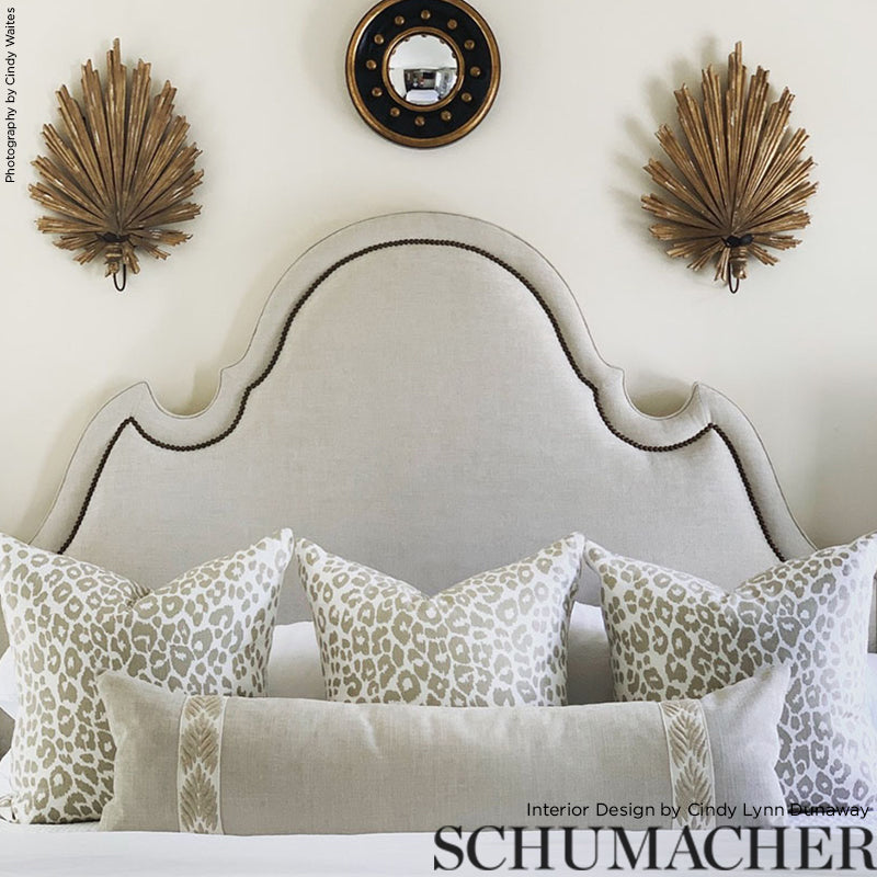 Iconic Leopard - Linen - Schumacher 175721 Fabric - Schumacher Fabric