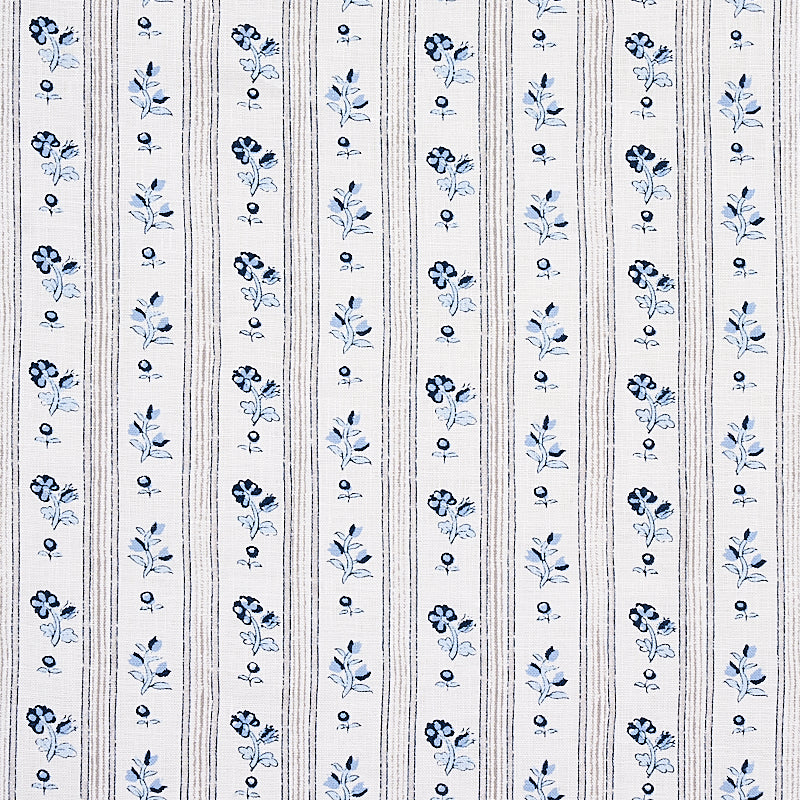 CABANON-STRIPE-BLEU-SCHUMACHER-175963 - Schumacher Fabric