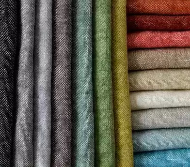 Brehon Linens Donard Silver - Osborne & Little - F6522-15 Fabric
