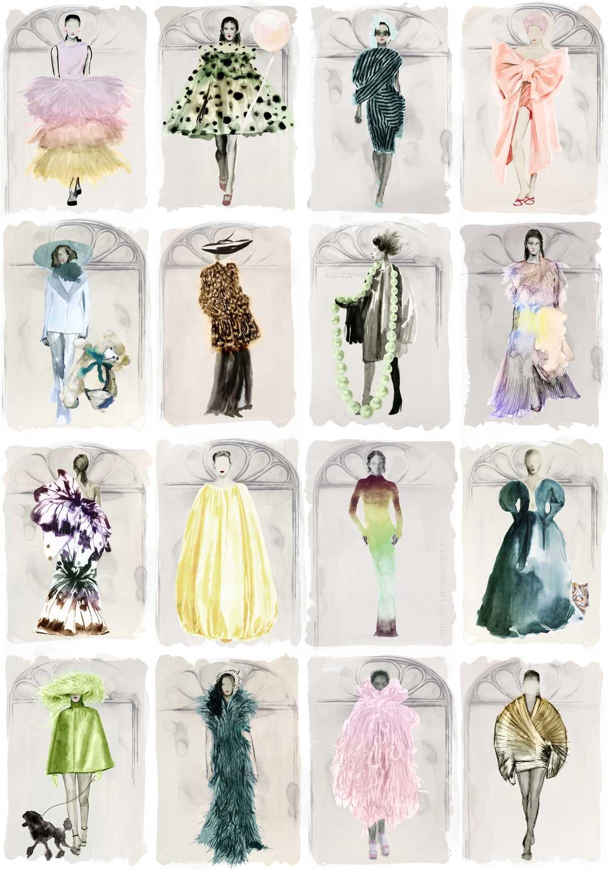 Couture Carousel W - Pastel - COLE & SON Wallpaper
