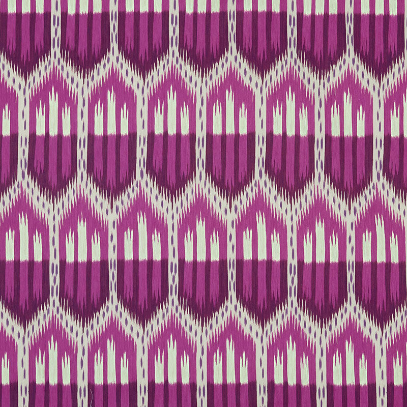 BUKHARA-IKAT-FUCHSIA-SCHUMACHER-176082 - Schumacher Fabric