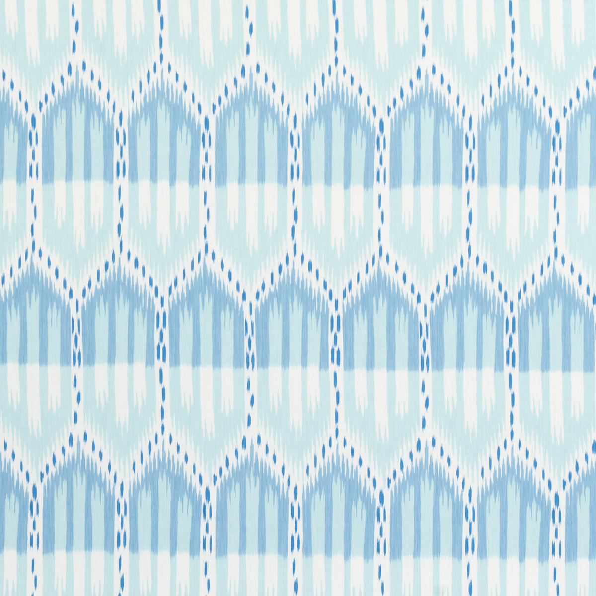 BUKHARA-IKAT-SKY-AND-AQUA-SCHUMACHER-176085 - Schumacher Fabric