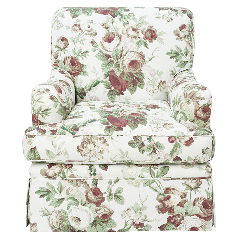 Nancy Floral - Rose - Schumacher 177200 Fabric - Schumacher Fabric