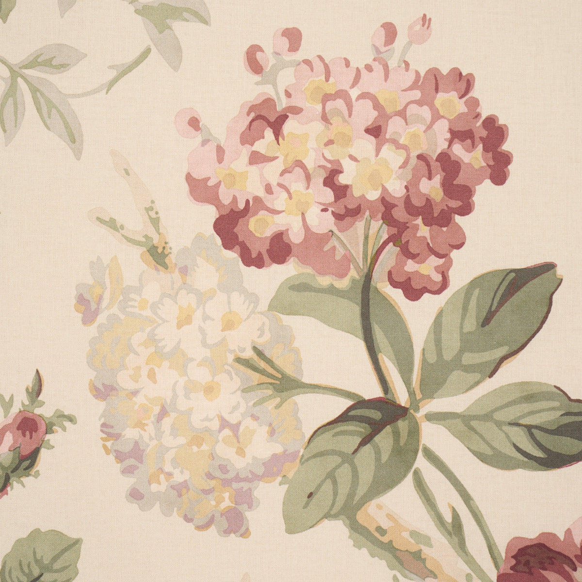 Nancy Floral - Bordeaux - Schumacher 177205 Fabric - Schumacher Fabric